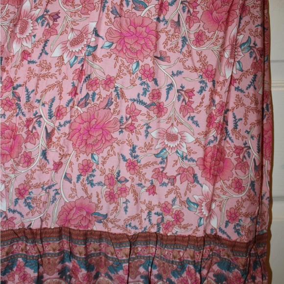 Floral Pink Maxi Dress - Picture 4 of 6